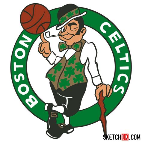 how to draw boston celtics logo
